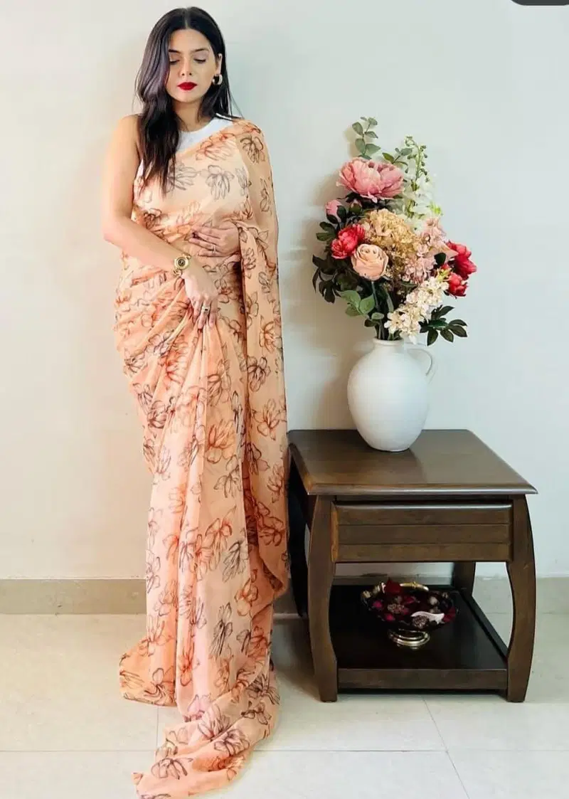 VK 4153 Georgette Printed Daily Wear Saree Wholesale Price In Surat